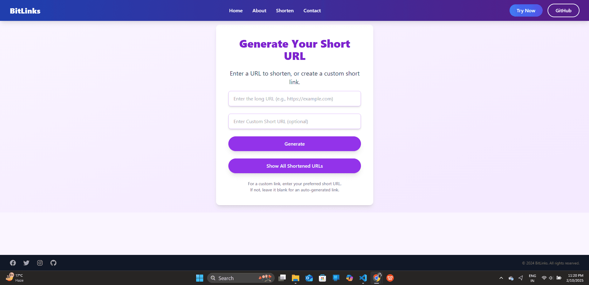 URL Shortener Screenshot 3